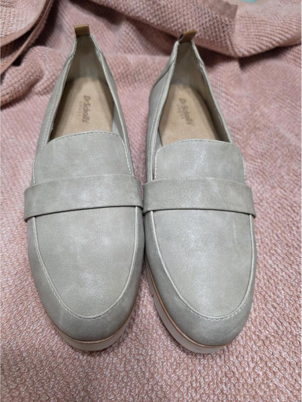 Dr Scholl’s Women’s Loafers Size 9 Taupe Comfort Slip On Shoes New